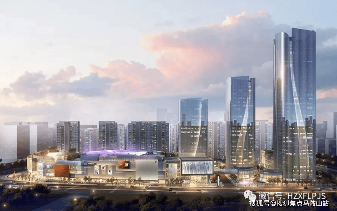 规划超高层写字楼,五星级酒店,约10万方商业超级综合体.