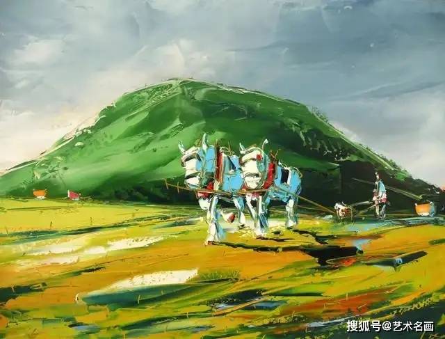 色彩强烈而鲜艳的刀画︱爱尔兰画家大卫·科因绘画作品