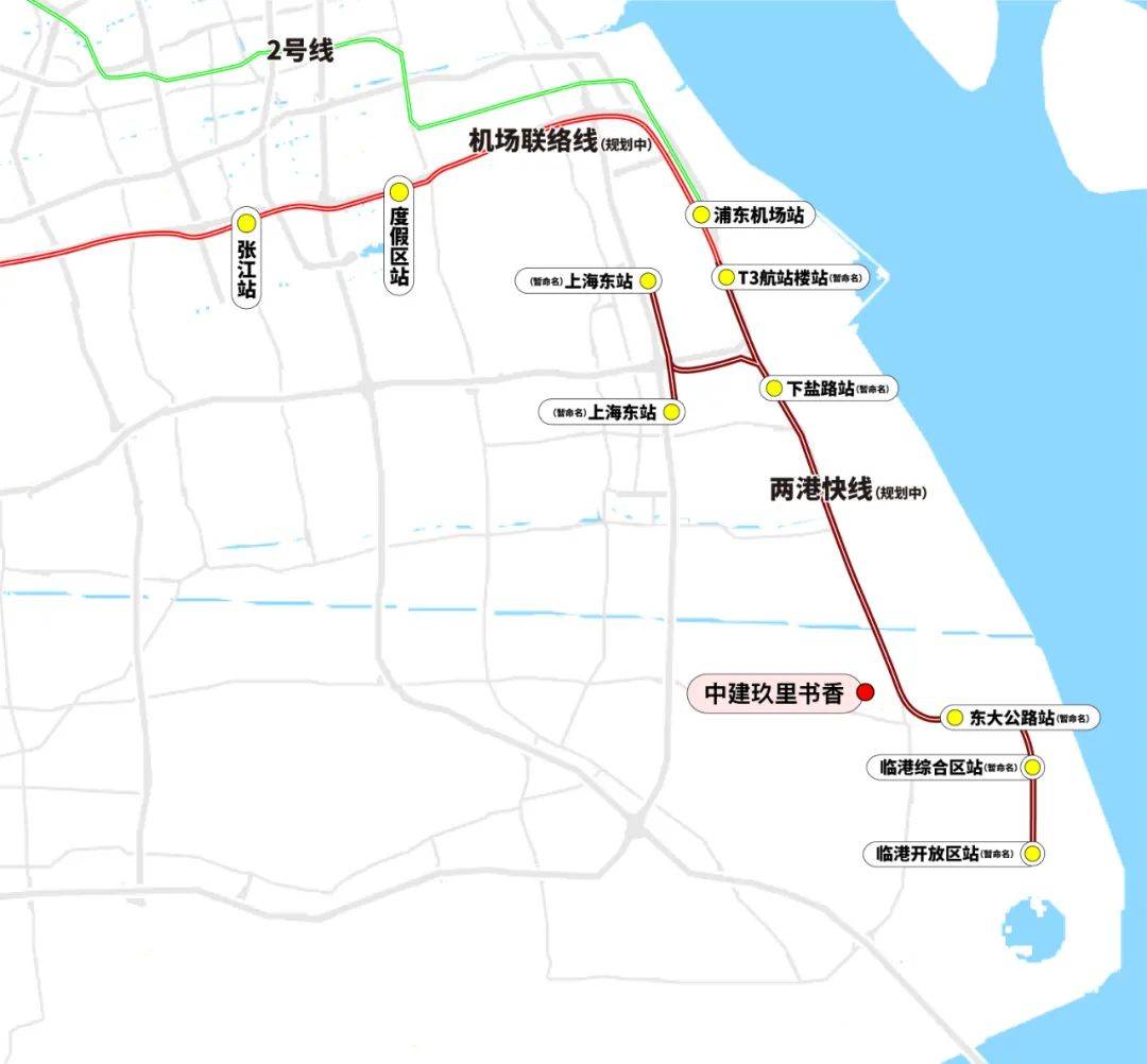 这条市域线,把临港与上海东站,张江,陆家嘴以及虹桥,串联了起来.