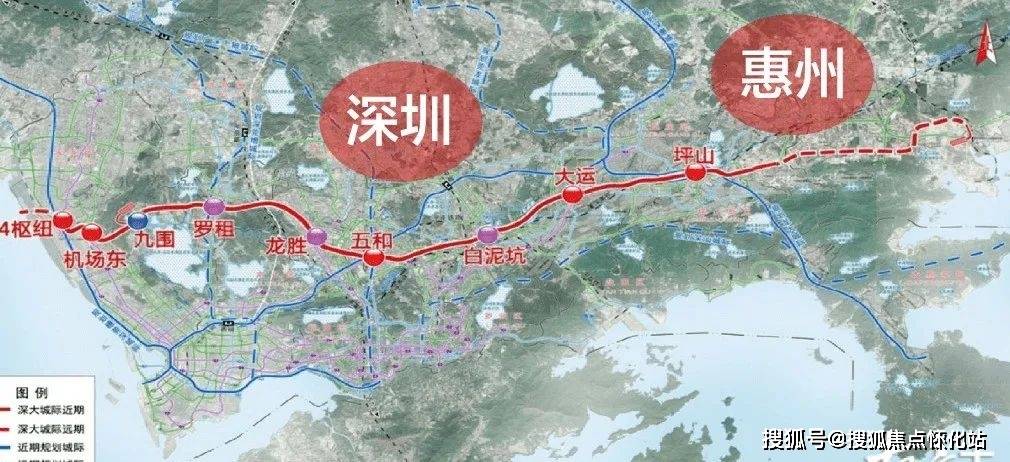 城轨:毗邻3大高铁站:惠州南站,惠东高铁站,广汕高铁惠东南站(规划中)