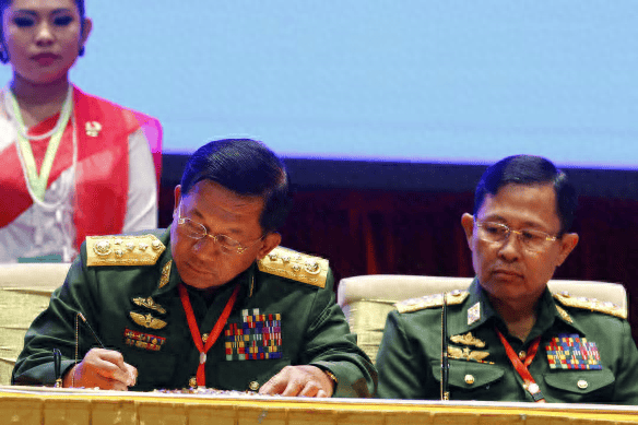 缅甸传出"兵变"信号,敏昂莱大将察觉到危险,决定先下手为强?