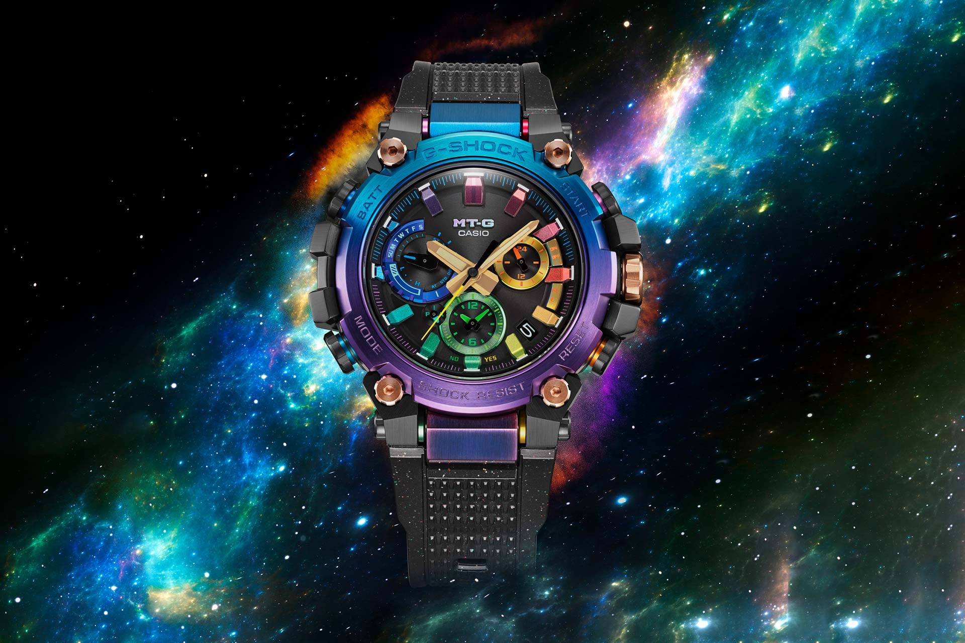 浩瀚太空 星云弥漫:g-shock mtg-b3000系列腕表