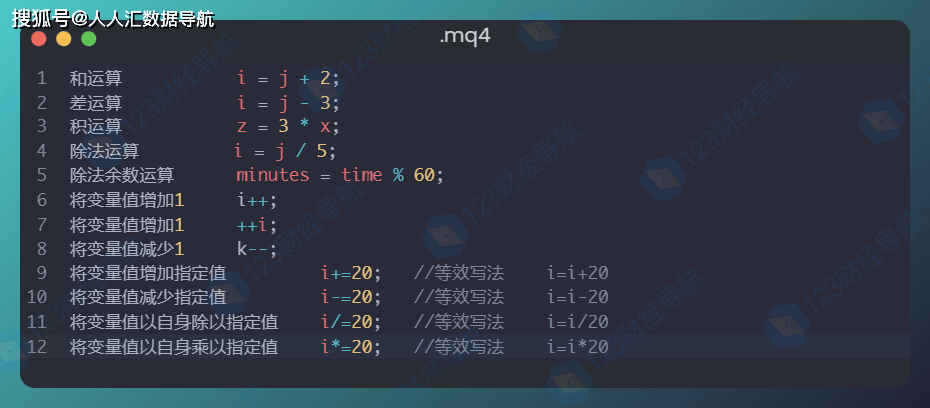 【大白0基础学mql4编程1-4】语法表达