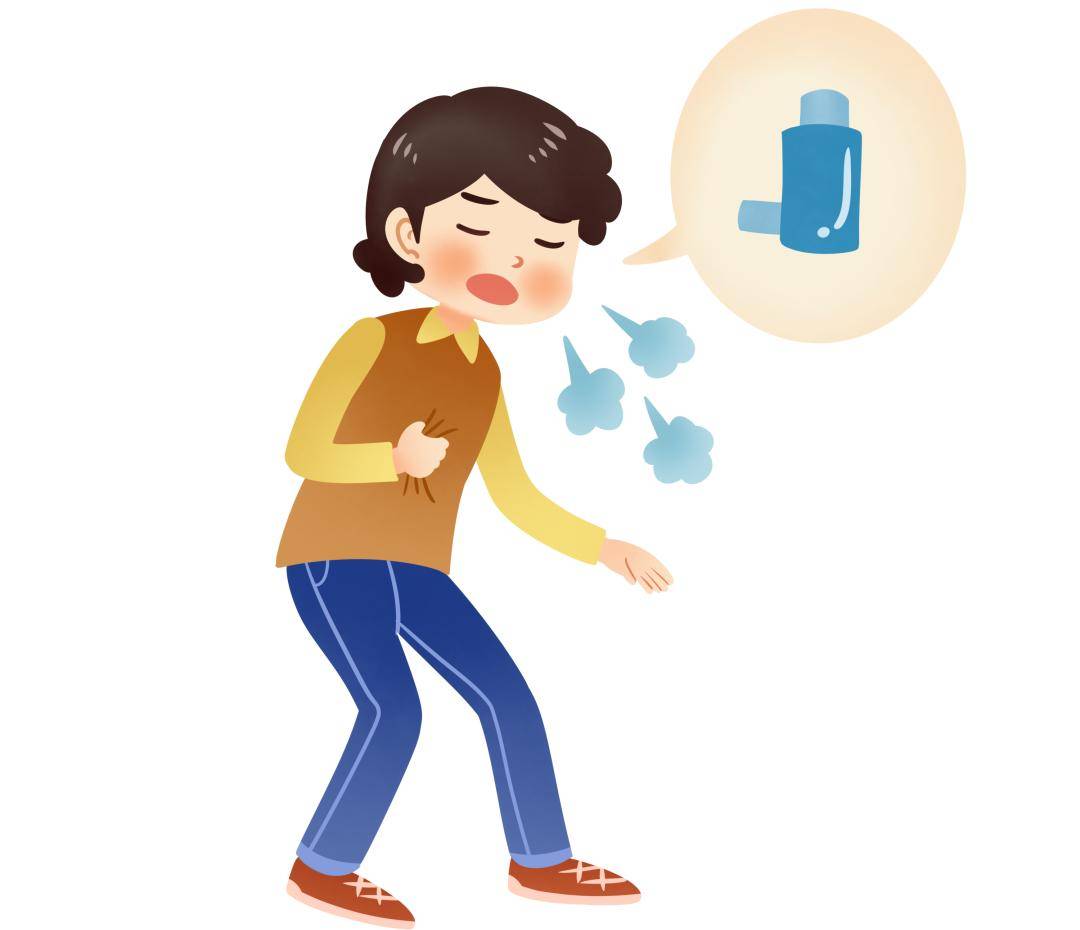 哮喘发作的时候如果控制不当,使得气管和支气管剧烈收缩,造成呼吸困难