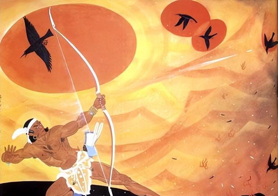 关于"后羿射日"的典故最早可见于先秦文献,可见那时的人们认为上古