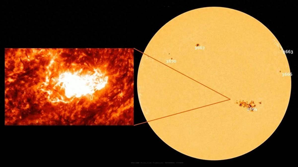 15个地球宽度的巨型太阳黑子向地球发射强大的x级耀斑