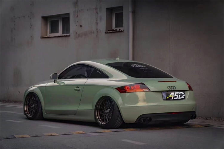 奥迪tt改装气动避震低趴姿态