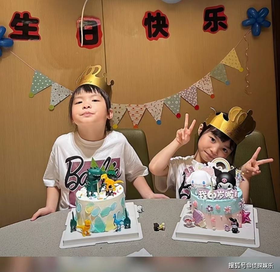 熊黛林双胞胎女儿6岁了!小姐妹遗传妈妈高个子,超像爸爸郭可颂