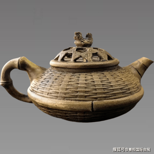 是技艺与创新的结合:汪寅仙款竹篓纹黄矿紫砂壶