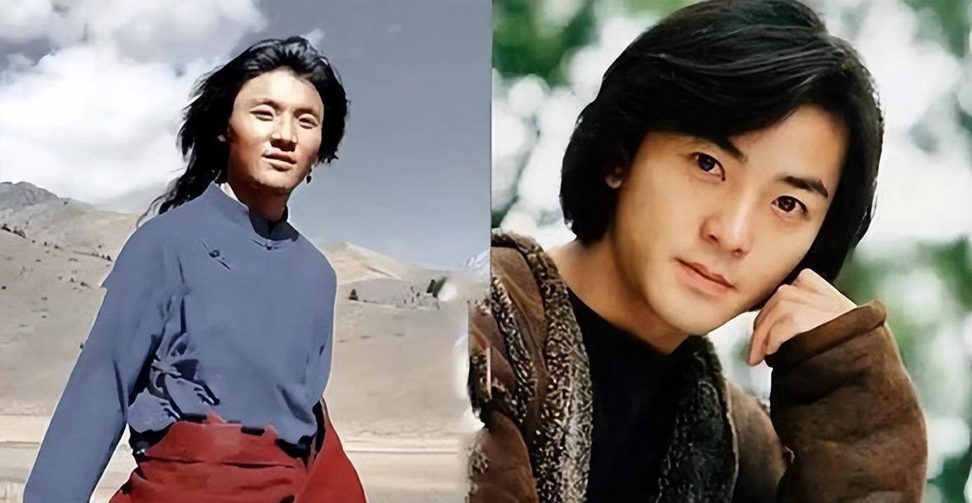 丁真舅舅是地道的康巴汉子,眉眼里颇有一些古惑仔郑伊健的模样,不过他