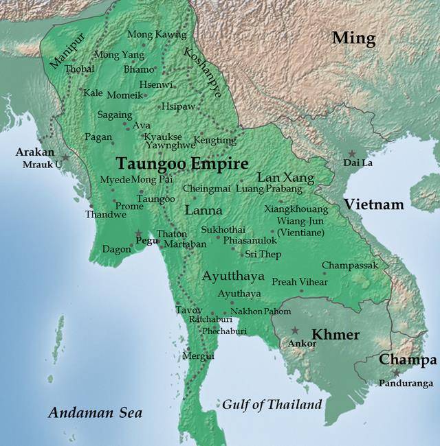 琅勃拉邦王国版图图片