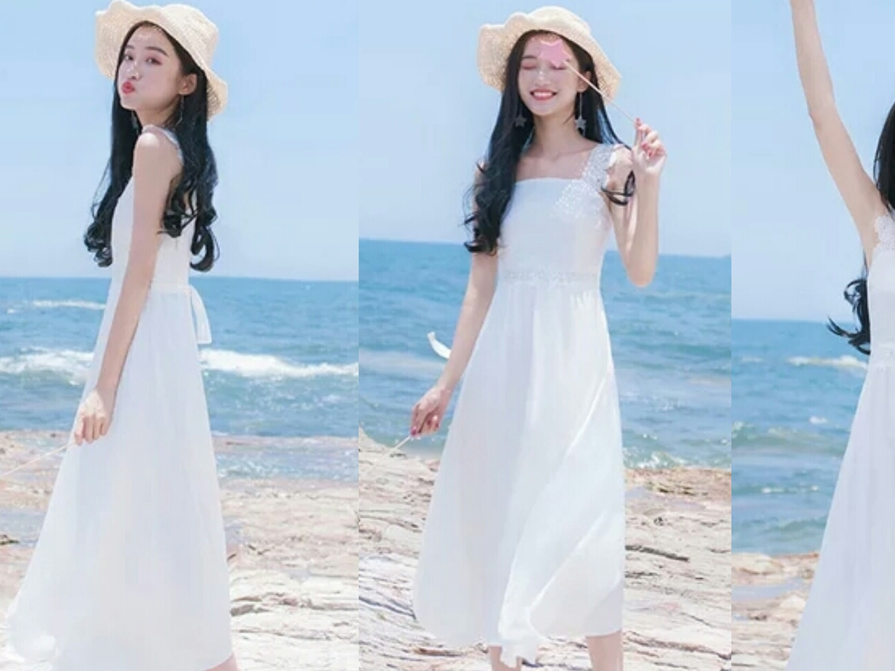 迷人白色连衣裙,让你仙气十足地过夏天!