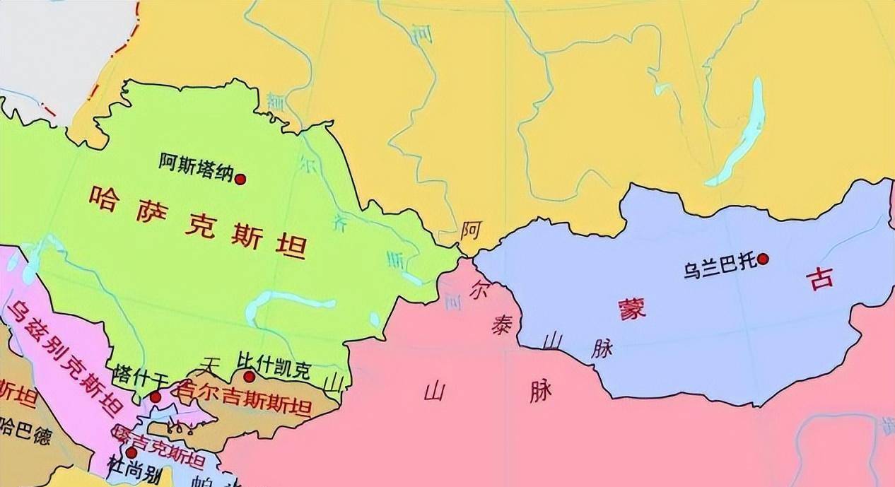 外蒙古世界地图图片