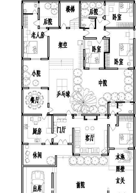 四合院风水布局理念图片