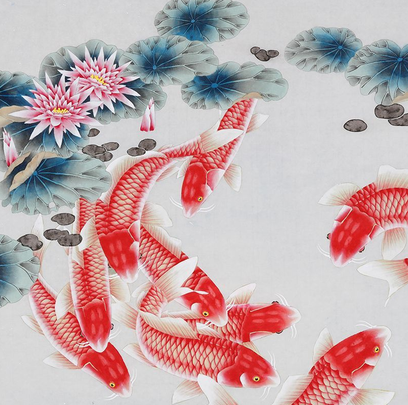 餐厅里挂什么字画好,清新典雅又寓意祥和的国画