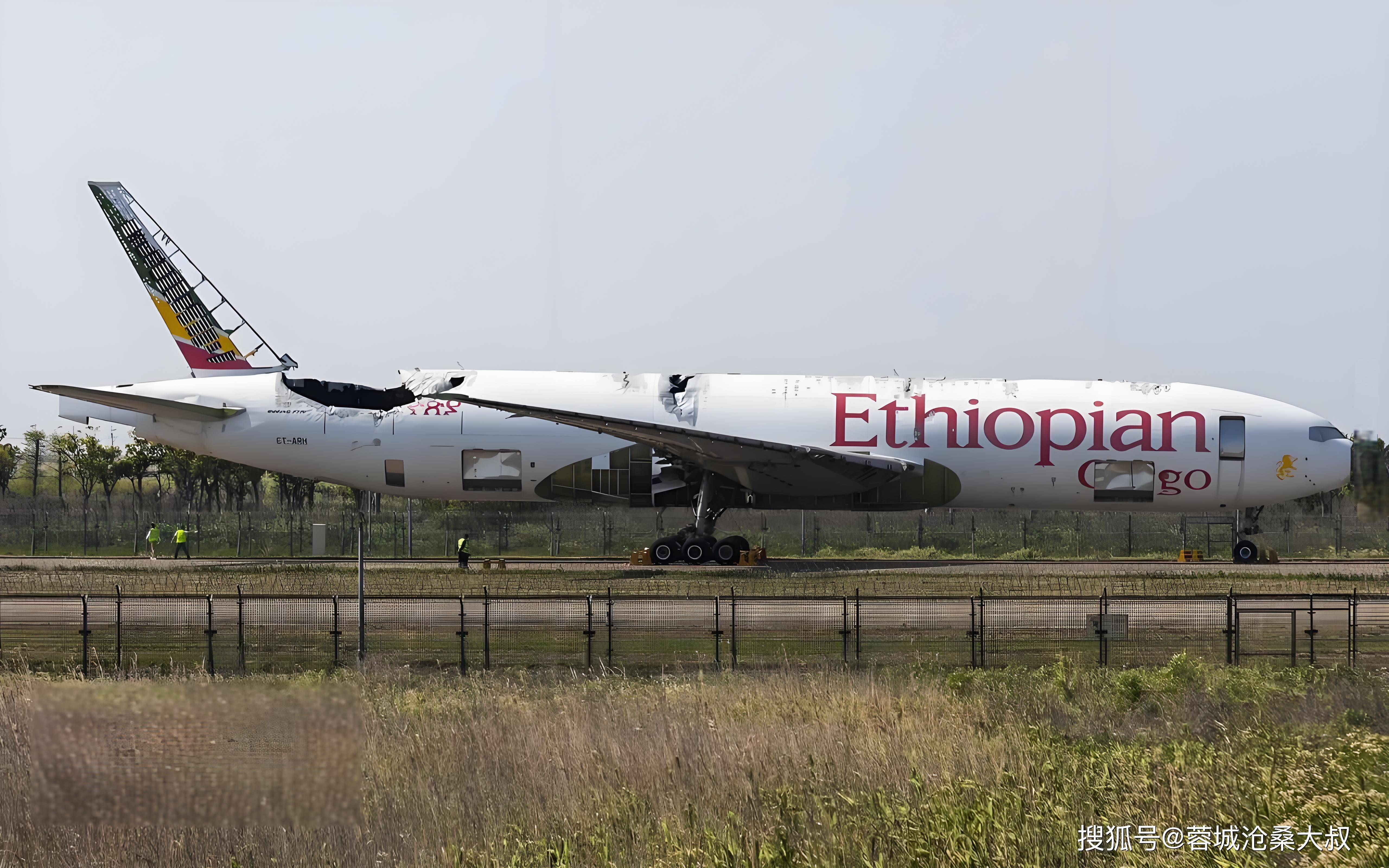 总有一架被烧得千疮百孔的大型飞机残骸,孤独地躺在道路旁边的草坪上