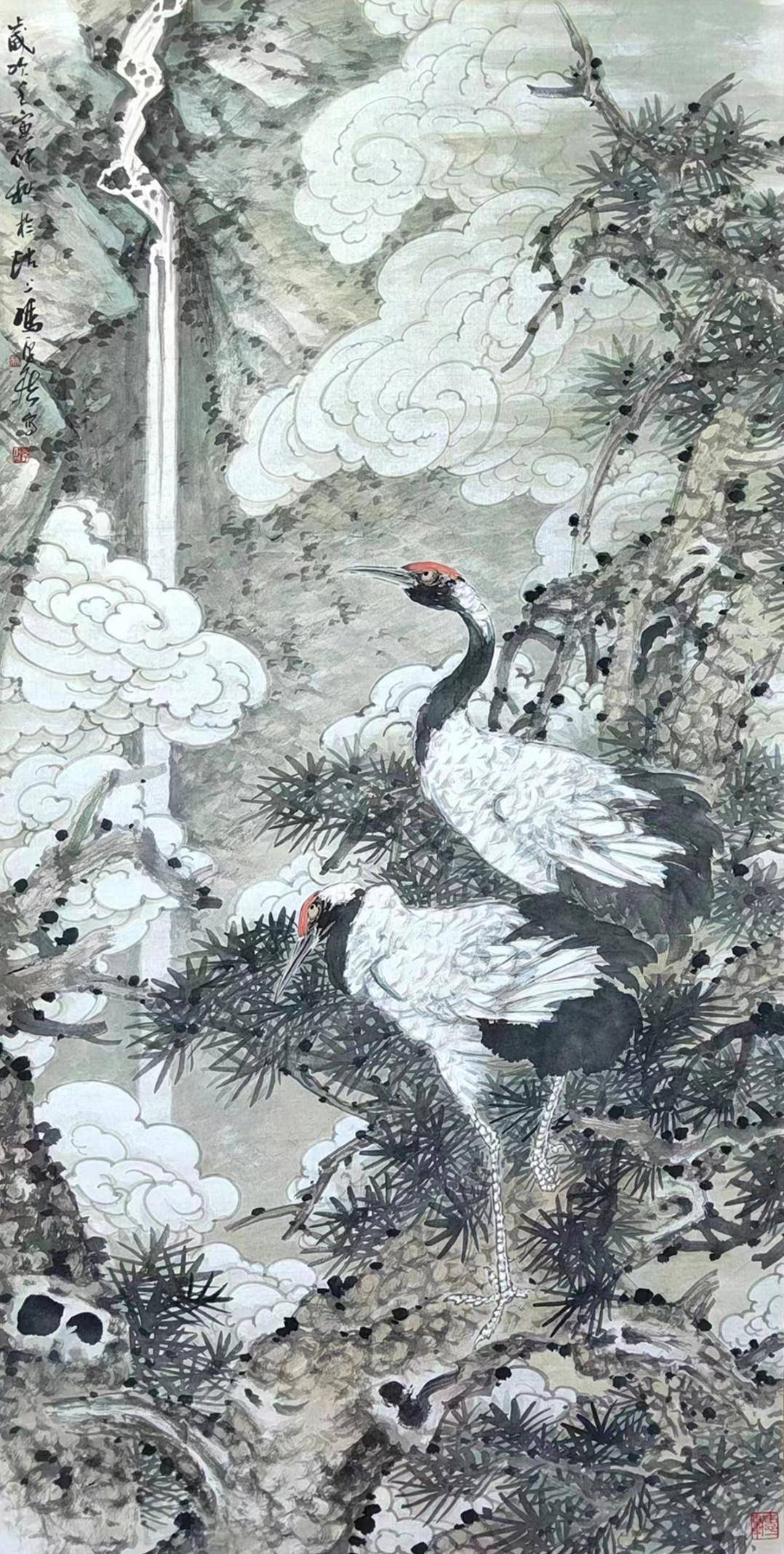 为王雪涛先生再传弟子,拜天津书画名家殷龙先生门下,又经王书平先生