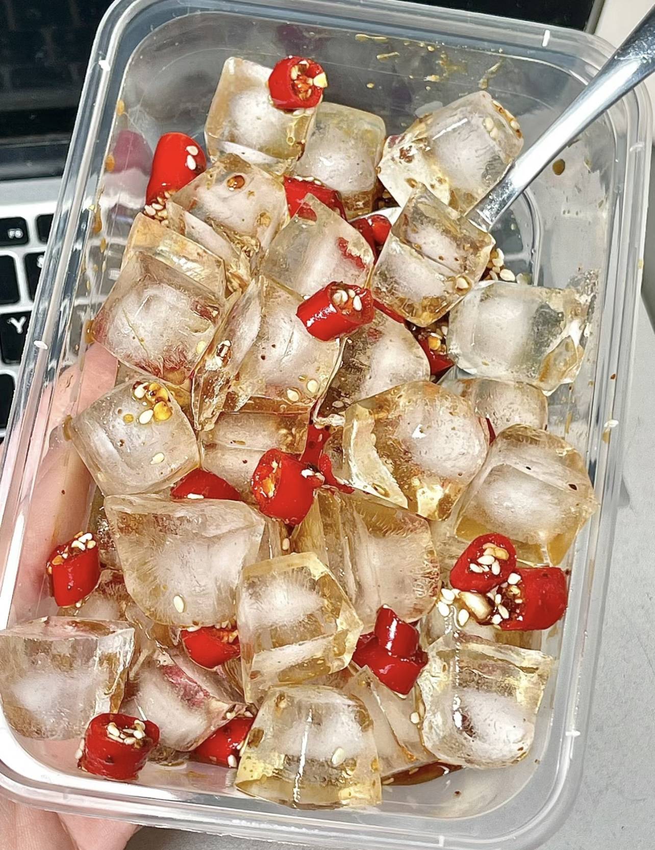 谁发明的,好吃s了_冰粉_水果_冷藏