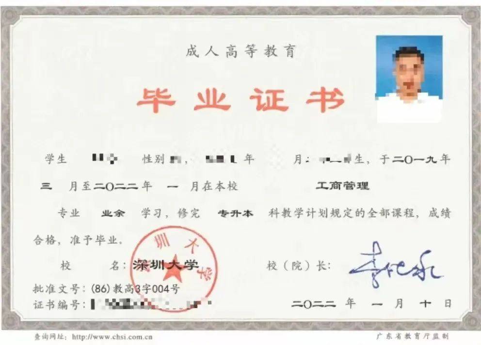 2024年深圳大学成人高考大专本科专业最新公布