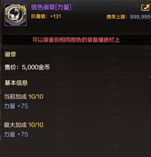 (pve方向)_装备_徽章_属性