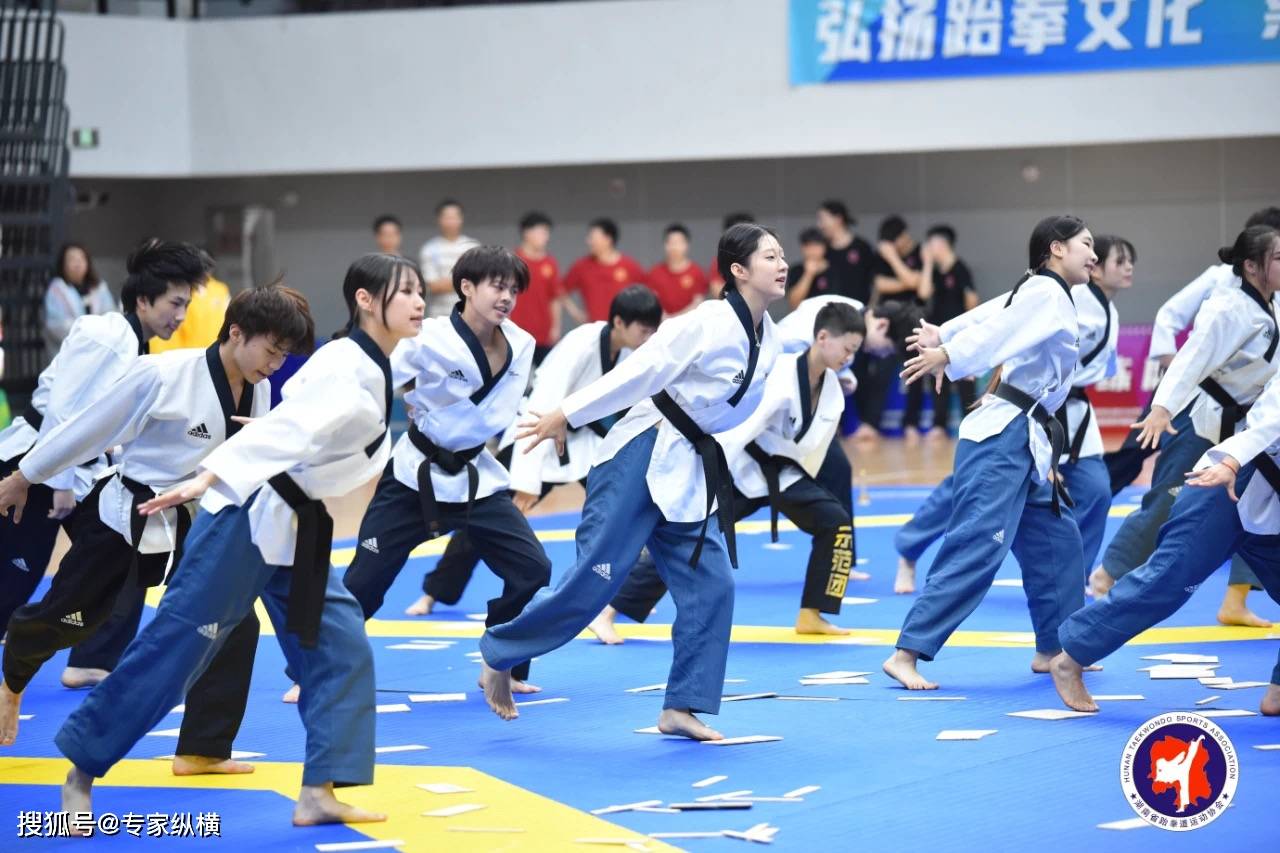 湖南省示范团长沙市比赛惊艳全场_跆拳道_精彩表演_动作