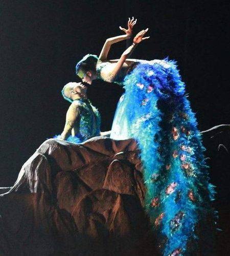 杨丽萍惊艳登台!彩绘服装抢眼无比,镜头放大细节尽显艺术魅力!