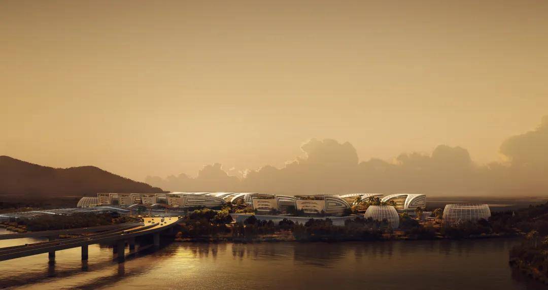 竞赛方案:温州滨海净水厂上盖智能产业园,以"龙"为设计理念