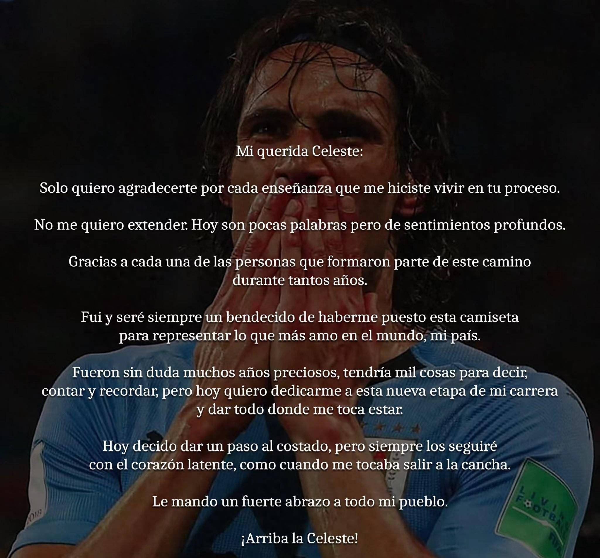 卡瓦尼退出国家队:乌拉圭交接班完成?