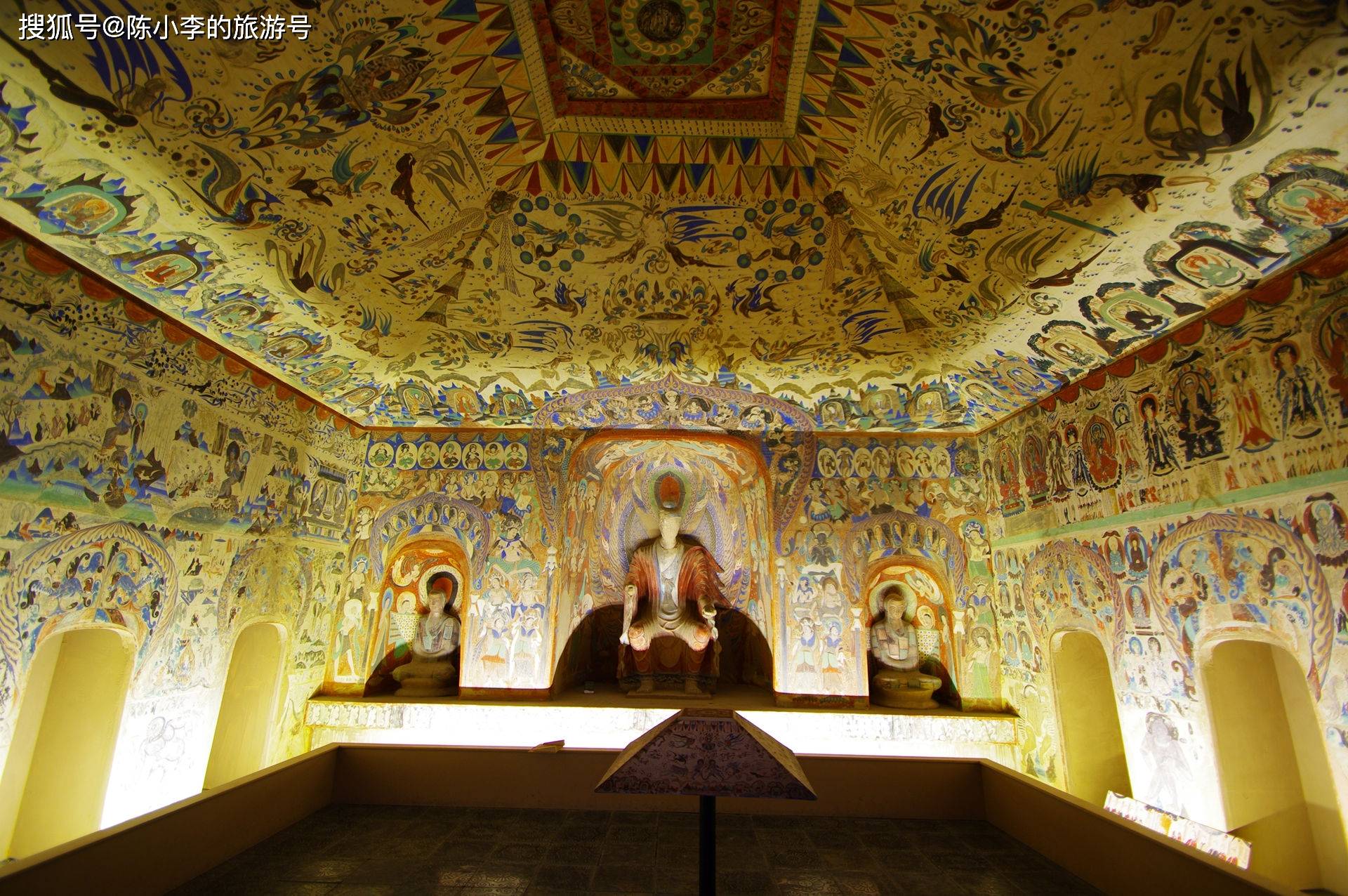 中国四大石窟之一,敦煌莫高窟,世界文化遗产,人类的艺术殿堂 !