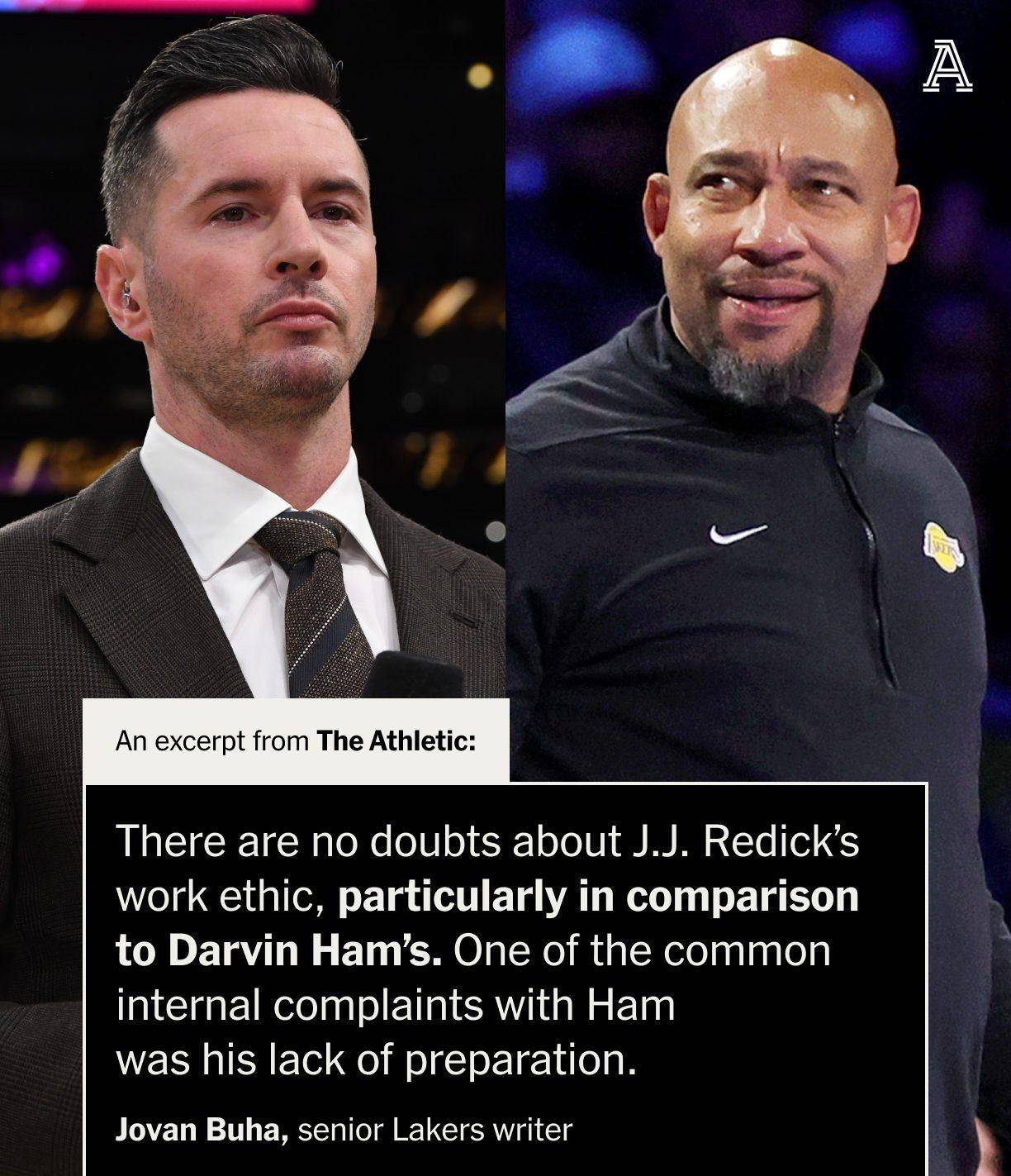 雷迪克首谈湖人主帅流言!直言眼下更关注总决赛 队记称他哈姆强