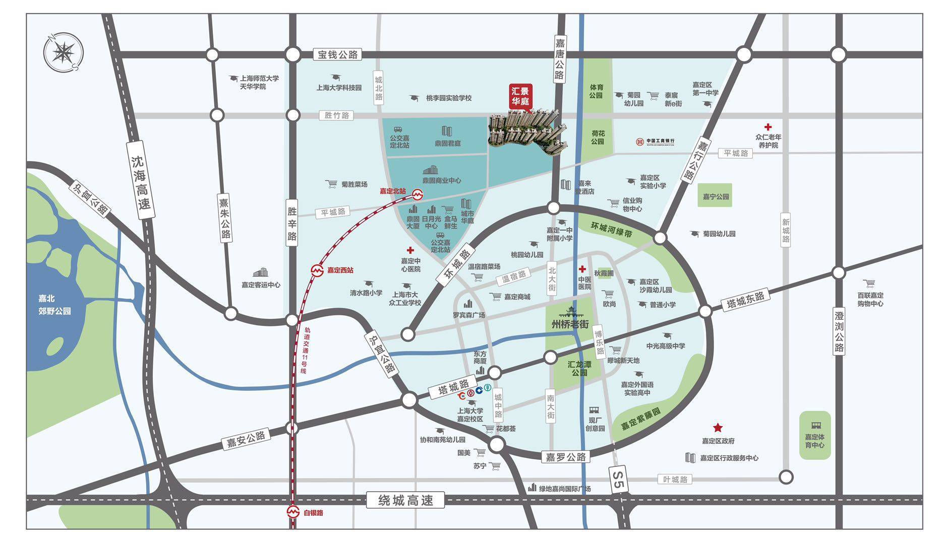 上海嘉定 汇景华庭【楼盘百科】嘉定汇景华庭 具体位