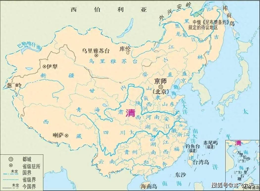 康熙时期中国版图图片