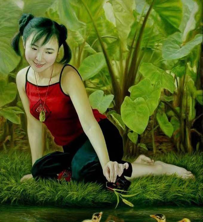 他因为女儿画"人体画"成画坛笑柄,直言:一亿都不卖此画