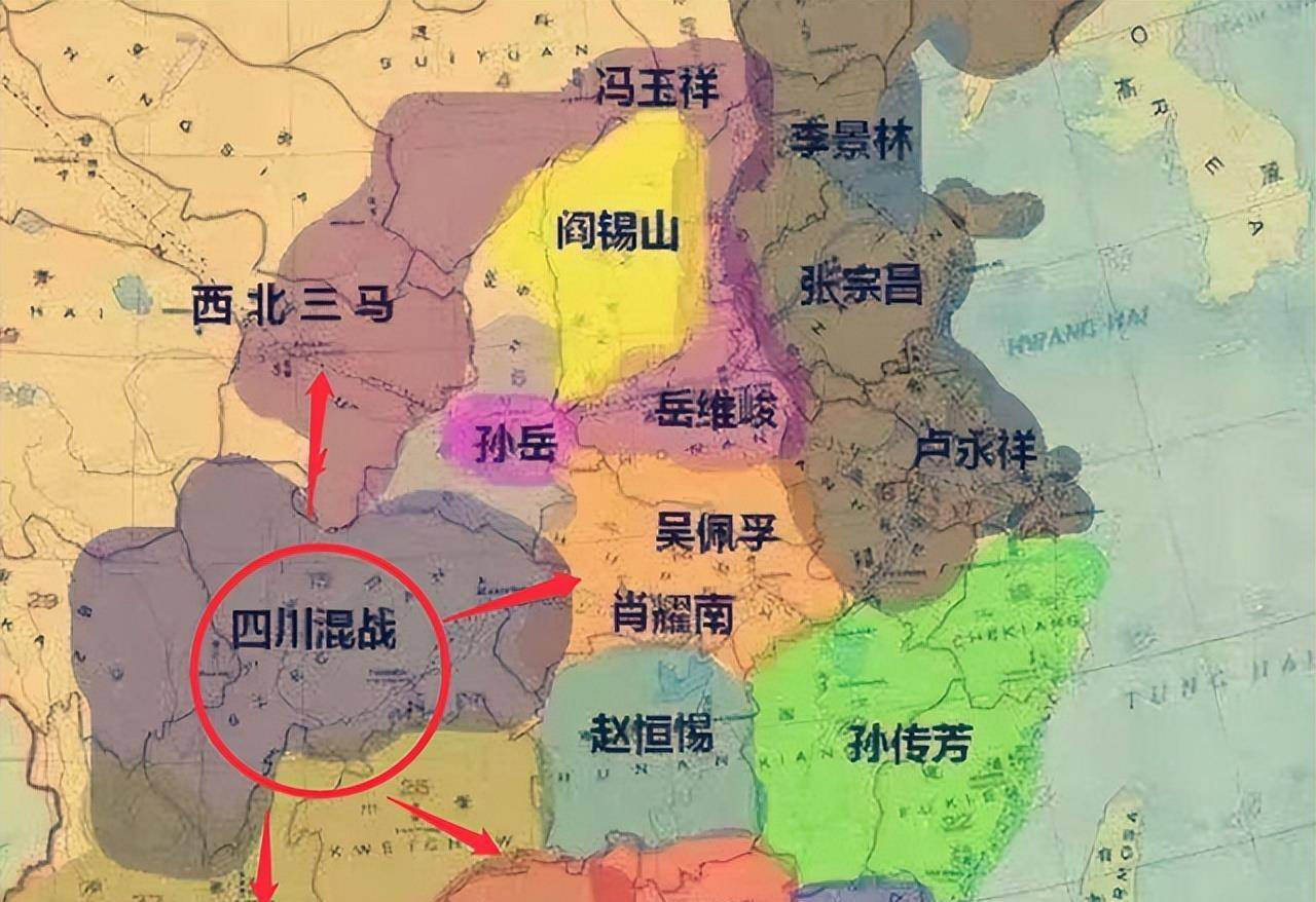 冯玉祥的地盘地图图片