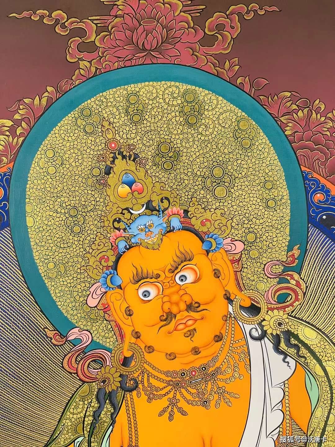 接下来请朋友们欣赏一组沃唐卡编号为162-250478的黄财神唐卡:端午节