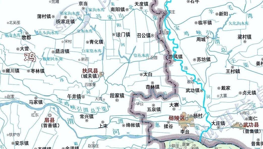 陕西漆水河本来经过武功镇中心,为何突然改道?与李世民有关