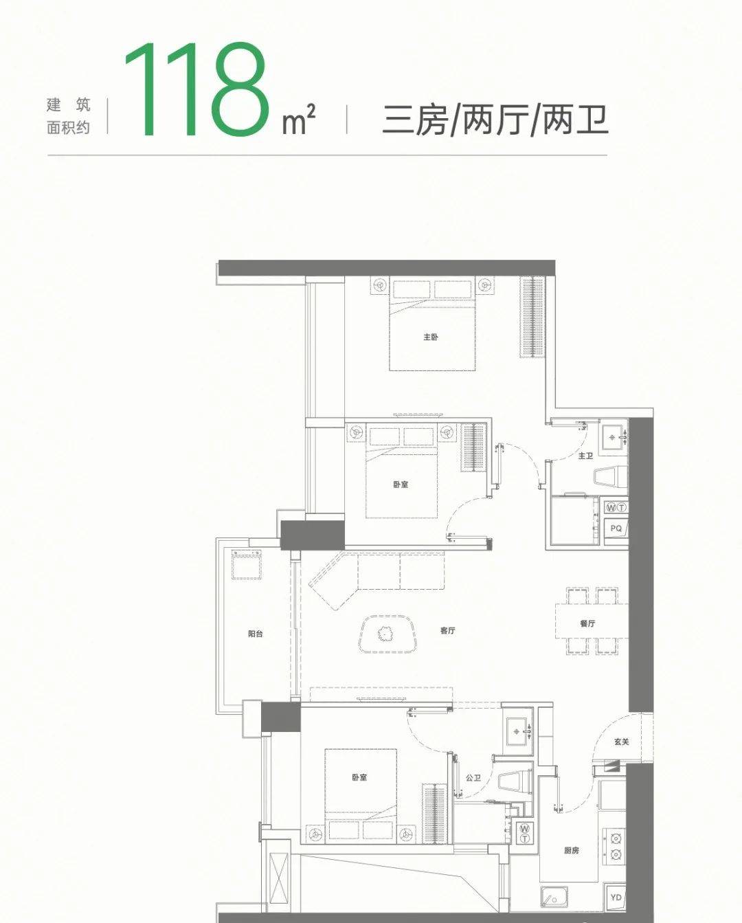 得力明璟庭户型图图片