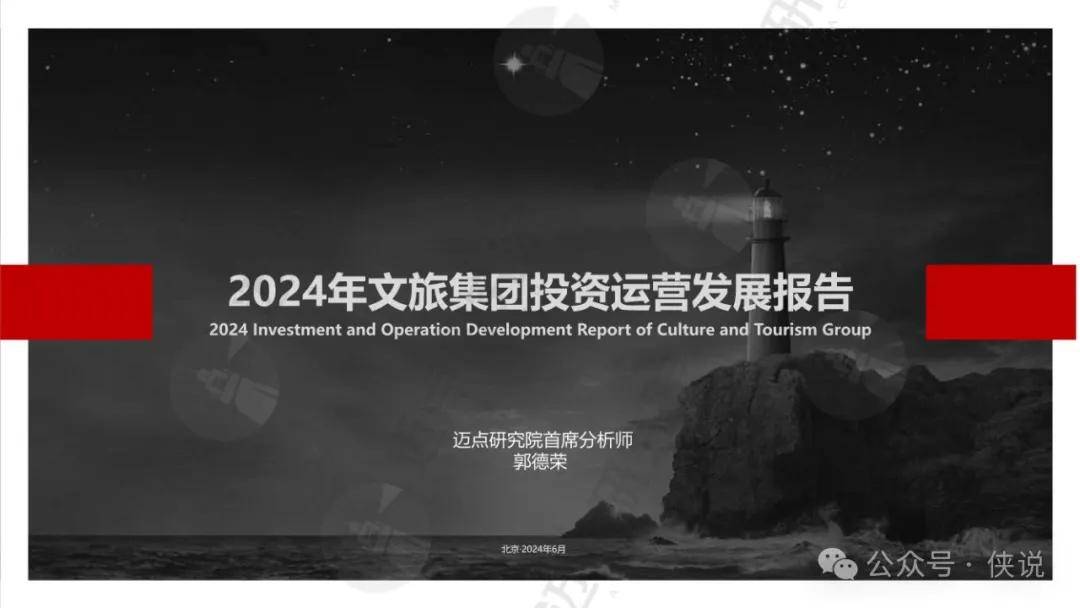 2024年文旅集团投资运营发展报告 