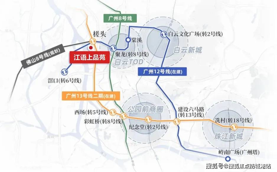 项目坐享广州地铁12号线(预计2024年通车),13号线(预计2024年通车)和