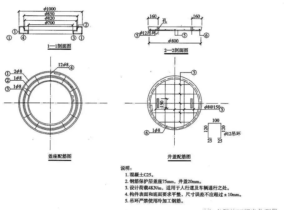 检查井图例符号cad图片