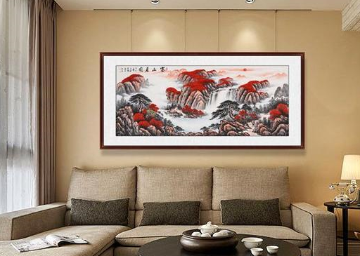 客厅背景墙挂画,现流行这"挂画",高级享受有情调