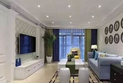 客厅墙面这样装,非常漂亮,一看就很有档次!