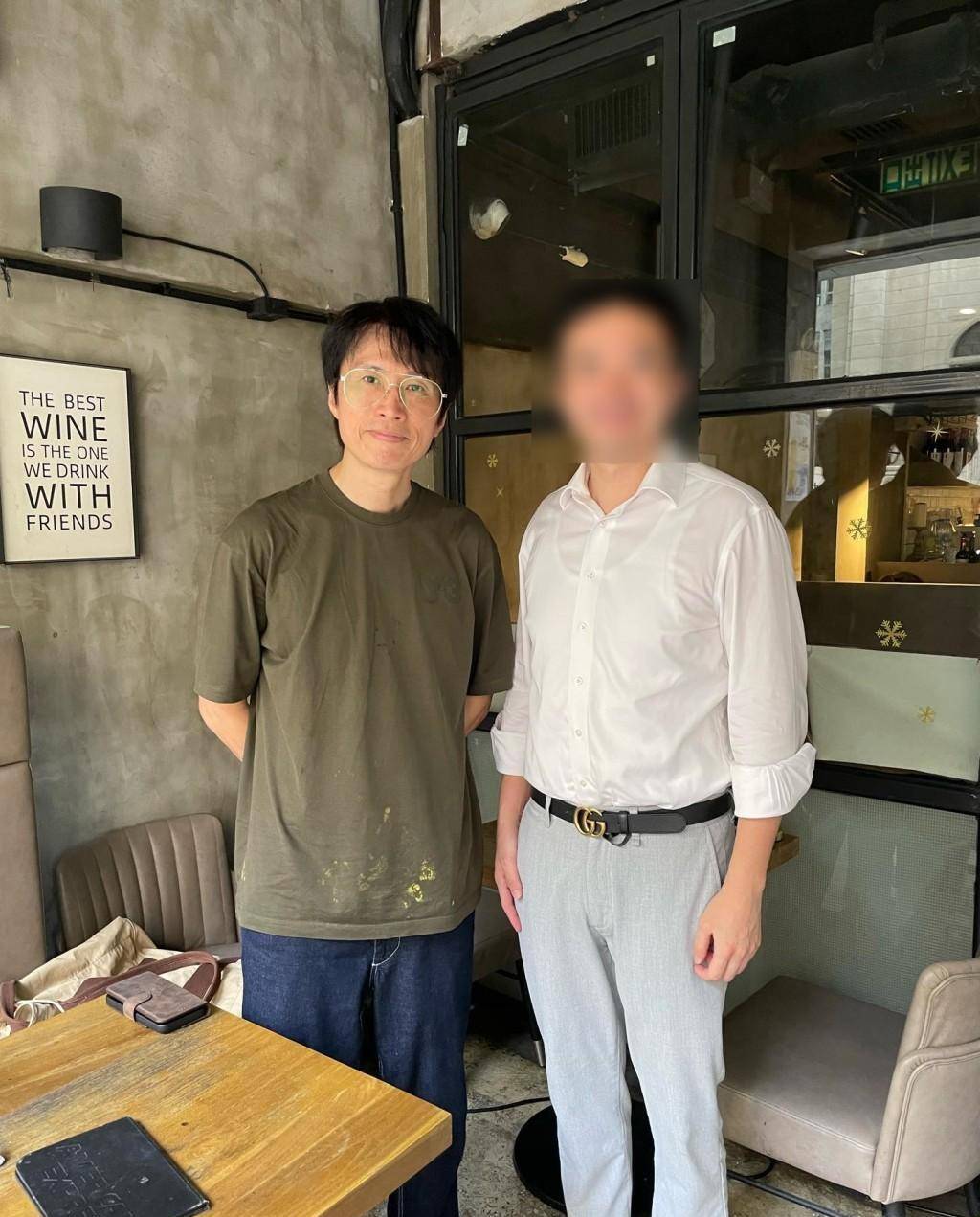 黄子华光顾小店热到脸红淌汗,一行动令老板心里暖洋洋赞不绝口