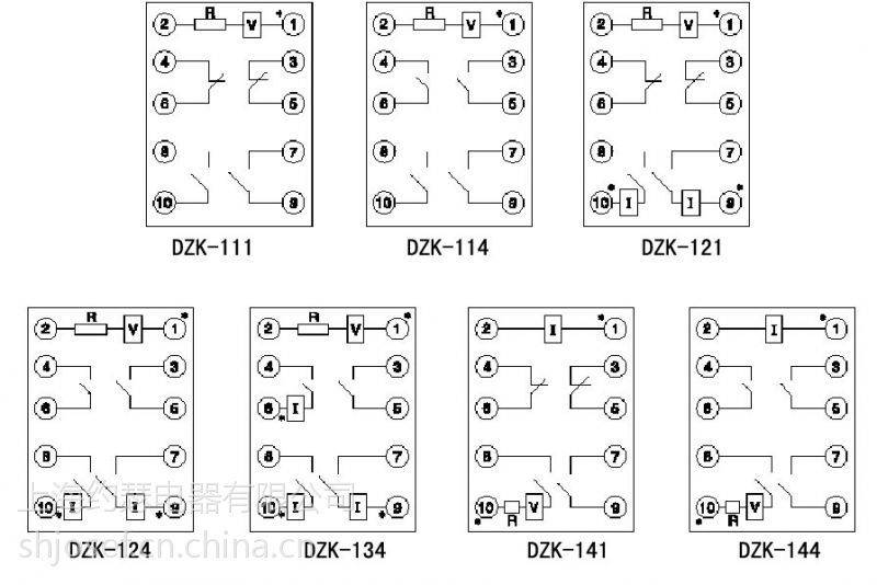 10脚继电器电路图图片