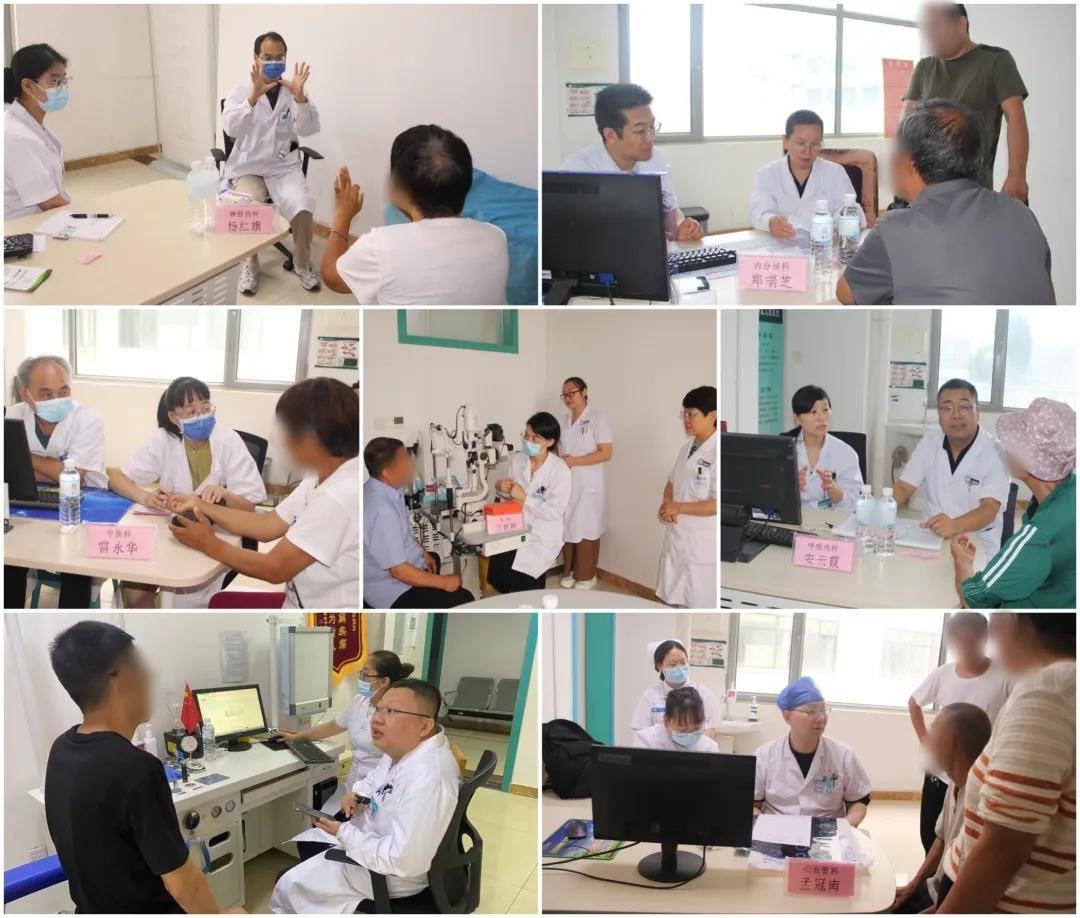 河南省人民医院神经内科主任医师杨红旗在神经内科进行查房