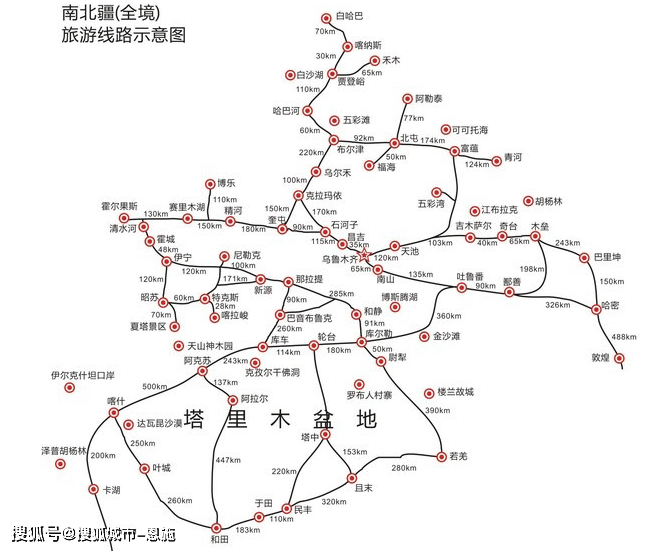 新疆天山天池地图图片