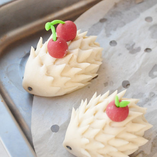 小刺猬馒头,呆萌可爱,造型逼真,一出锅就被抢光了