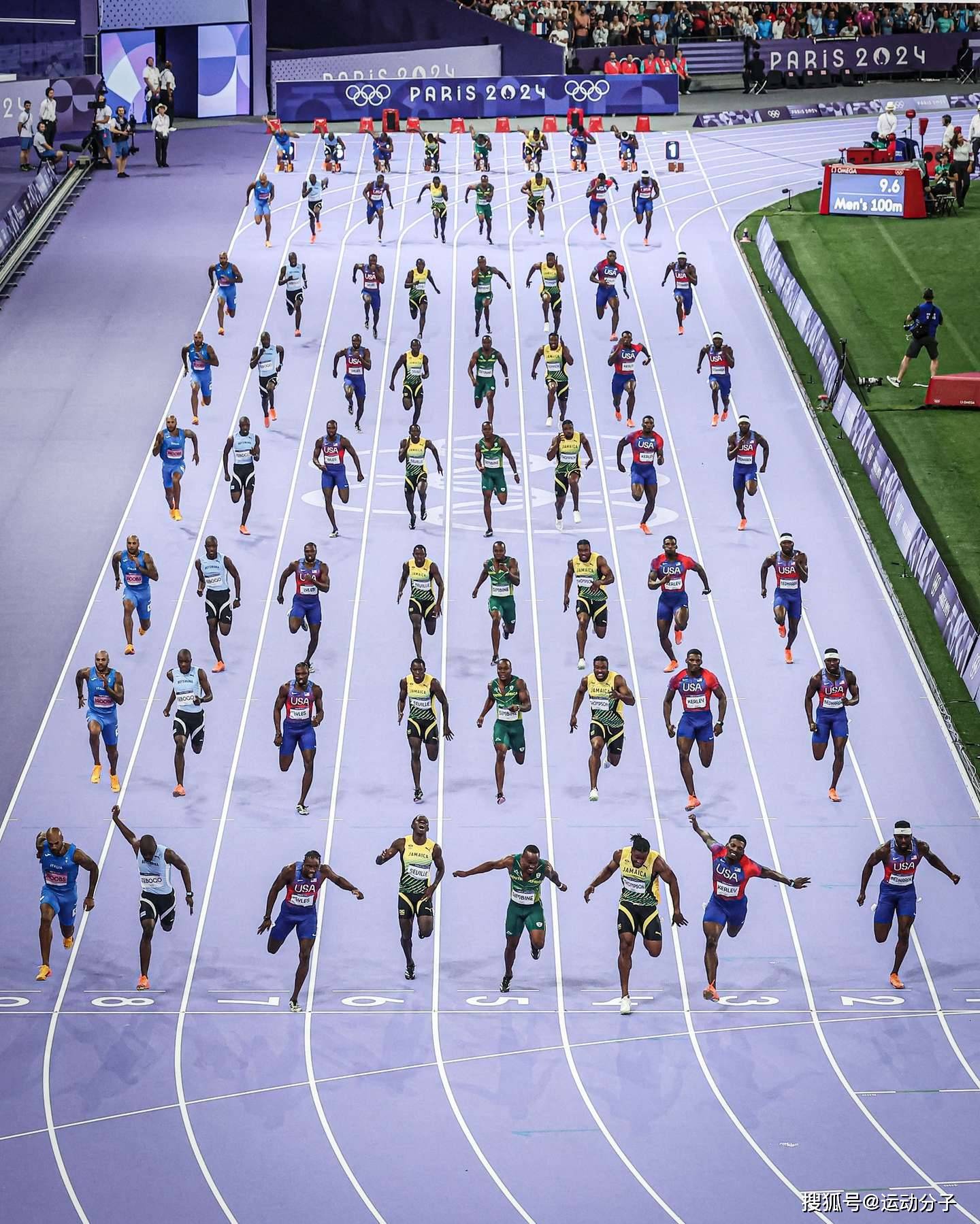 详细分析巴黎奥运会男子100米,有史以来最激烈的百米飞人大战