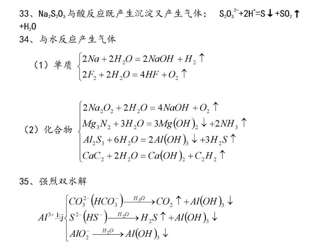 高中化学物质颜色