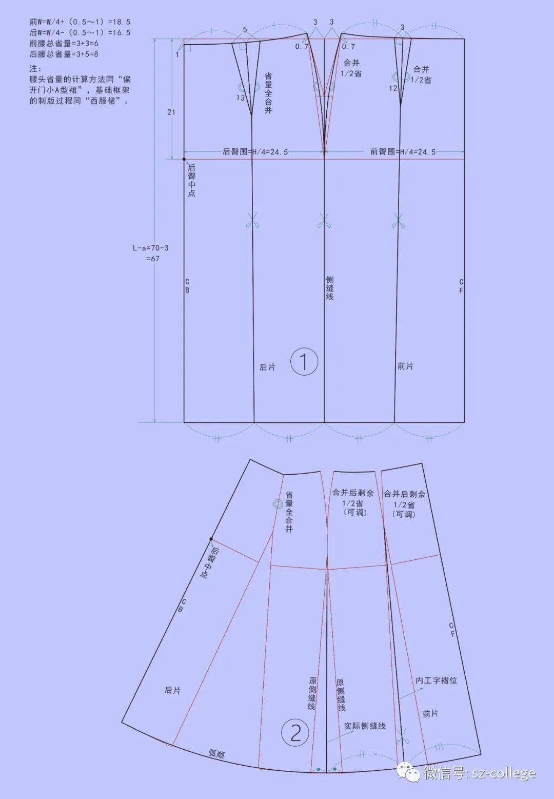 超详细的工字褶裙